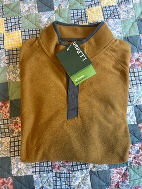L.L. Bean Warm Gold Fleece Pullover
